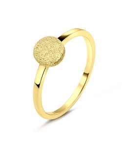 Gold Plated Silver Ring Rough Surfaces NSR-2784-D-GP